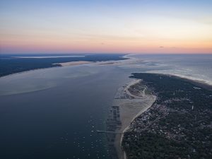 photo aerienne du bassin d’arcachon de stephane scotto