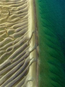 bancs de sable à marée basse Bassin d'Arcachon