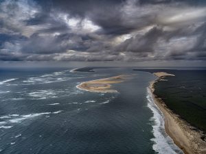 photo aerienne du bassin d’arcachon de stephane scotto