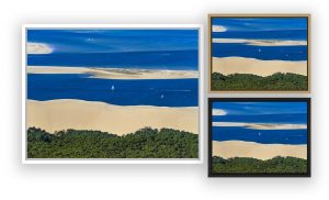 photo aérienne du Bassin d'Arcachon par Stéphane Scotto photographe