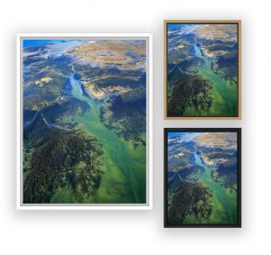 photo aérienne du Bassin d'Arcachon par Stéphane Scotto photographe