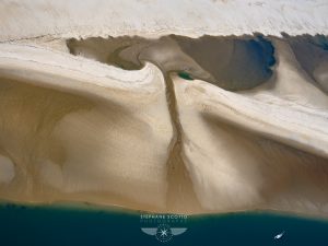 photo aérienne du Bassin d'Arcachon par Stéphane Scotto photographe
