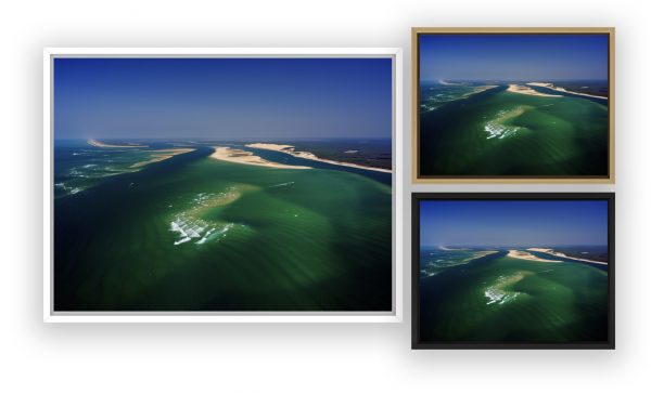 photo aérienne du Bassin d'Arcachon par Stéphane Scotto photographe