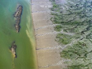 photo aerienne du Bassin d'Arcachon par le photographe Stéphane Scotto