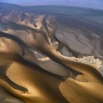photo aérienne du delta de la Leyre par le photographe Stéphane Scotto