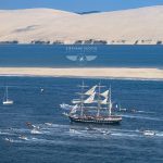 Le trois mats Belem en visite dans le Bassin d'Arcachon