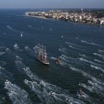 Le trois mats Belem en visite dans le Bassin d'Arcachon