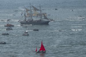 Le trois mats Belem en visite dans le Bassin d'Arcachon