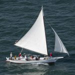 Le trois mats Belem en visite dans le Bassin d'Arcachon
