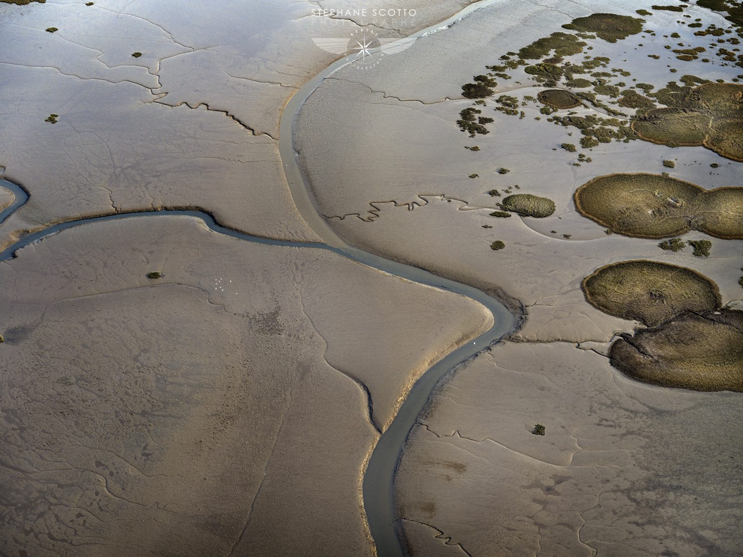Photographie aérienne du Bassin d'Arcachon par l'artiste photographe Stéphane Scotto