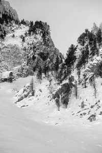 Paysage des hautes pyrénées, au niveau de Cauterets et du parc Naturel