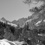 Lac de Gaube, pont d'Espagne. Paysage des hautes pyrénées, au niveau de Cauterets et du parc Naturel