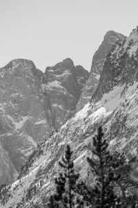 Lac de Gaube, pont d'Espagne. Paysage des hautes pyrénées, au niveau de Cauterets et du parc Naturel