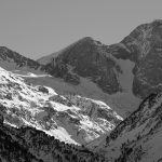 Lac de Gaube, pont d'Espagne. Paysage des hautes pyrénées, au niveau de Cauterets et du parc Naturel