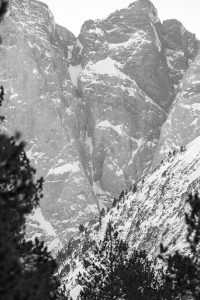 Lac de Gaube, pont d'Espagne. Paysage des hautes pyrénées, au niveau de Cauterets et du parc Naturel