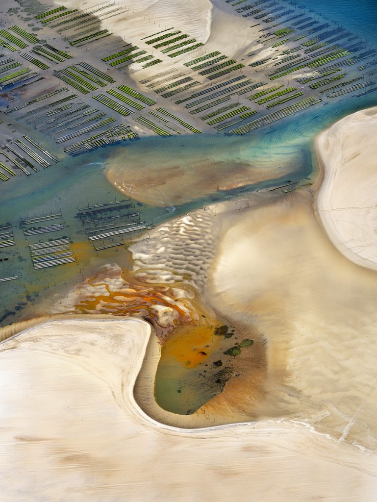 Photo aérienne du Banc d'Arguin au Bassin d'Arcachon par le photographe Stéphane Scotto