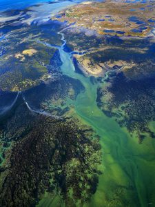 Photo aérienne du Bassin d'Arcachon