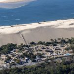 photo aérienne de la foret de la Teste de Buch après les incendies