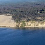 Vue aérienne après les incendies de la foret de la Teste de Buch