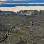 photo aérienne de la foret de la Teste de Buch après les incendies