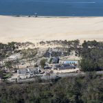 photo aérienne de la foret de la Teste de Buch après les incendies