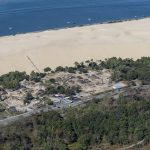 photo aérienne de la foret de la Teste de Buch après les incendies