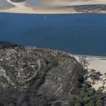 photo aérienne de la foret de la Teste de Buch après les incendies