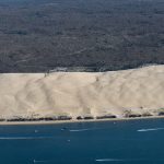 photo aérienne de la foret de la Teste de Buch après les incendies