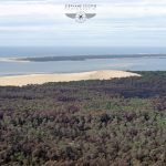 photo aérienne de la foret de la Teste de Buch après les incendies