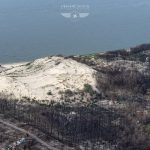 photo aérienne de la foret de la Teste de Buch après les incendies