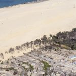 photo aérienne de la foret de la Teste de Buch après les incendies