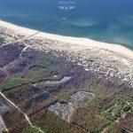 photo aérienne des incendies de la forêt de la Teste de Buch
