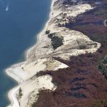 photo aérienne des incendies de la forêt de la Teste de Buch
