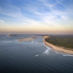 Photo aérienne des passes du Bassin d'Arcachon par le photographe Stéphane Scotto